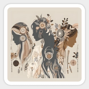 boho art design Sticker